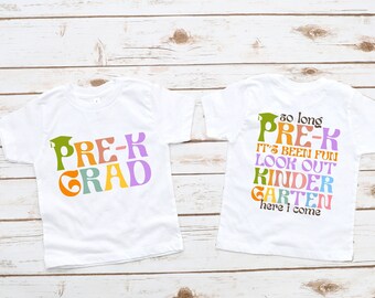 Pre-K Graduation Shirt, Last Day of School T-Shirt, Preschool Toddler Shirt, Aesthetic Toddler Tee, Preschool Graduation Gift, Graduation