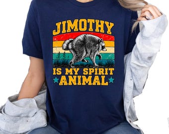 Jimothy Raccoon Shirt, Funny Jimothy T Shirt, Trash Panda Shirt, Raccoon Tshirt, Feral Animal Meme Shirt, Retro Graphic Tee