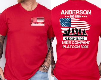 Personalized Military Marines Family Shirt Military Graduation Shirts Proud Air Force Shirts Boot Camp Shirts Gift for Mom