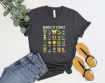 Science Women Teacher Shirt,  Science Shirt, Biology Teacher Shirt, Chemistry Teacher Shirt,Inspirational Women Shirt,Girl Scientist Shirt
