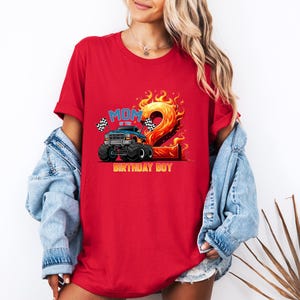 Custom Monster Truck Family Matching Birthday Party Shirt, Birthday Boy Monster Truck Shirt, Monster Truck Party Gift For Kids