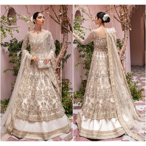 Pakistani Wedding Dresses Embroidery Clothes Indian Dress - Etsy