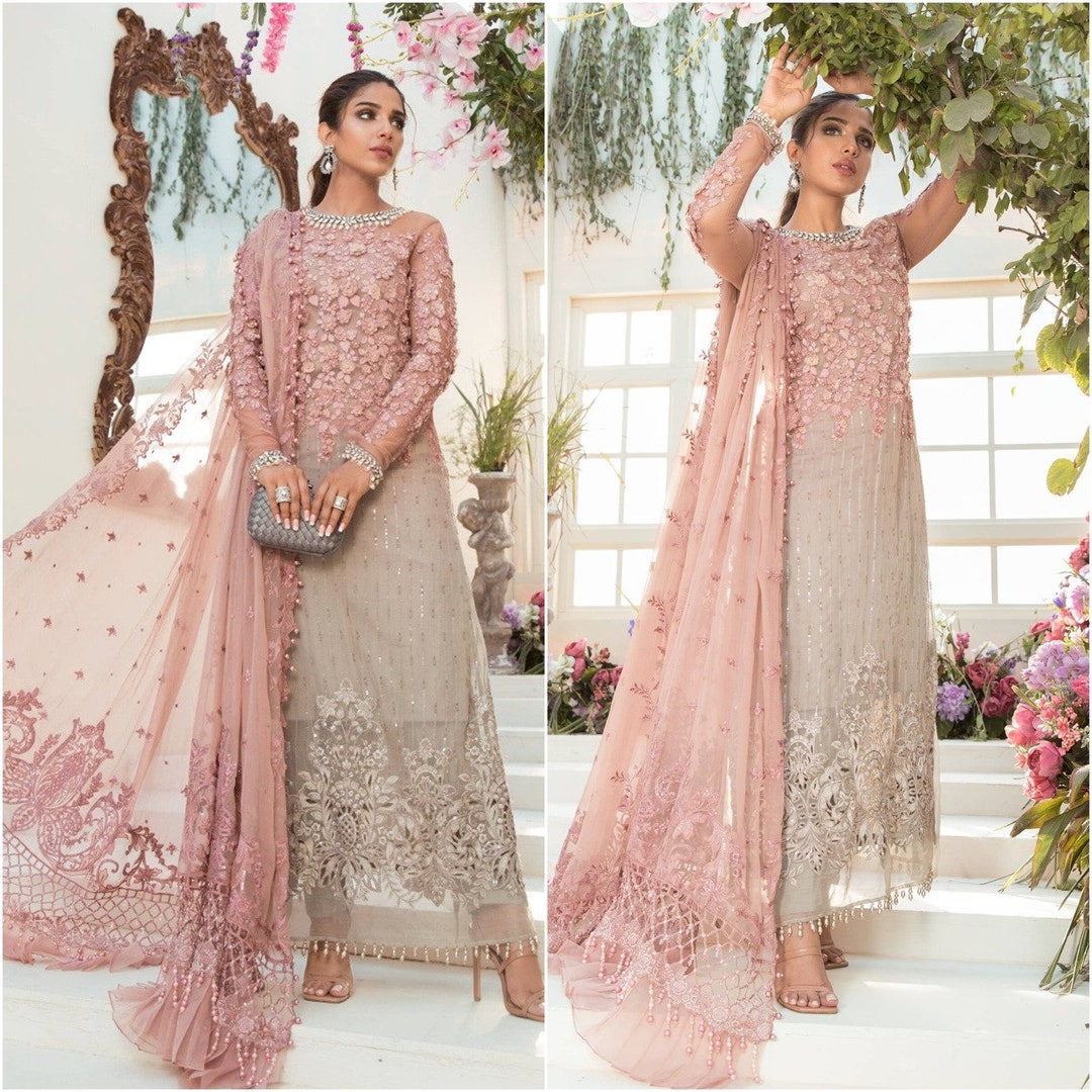Latest Pakistani Wedding Dresses Embroidery Clothes Indian - Etsy UK