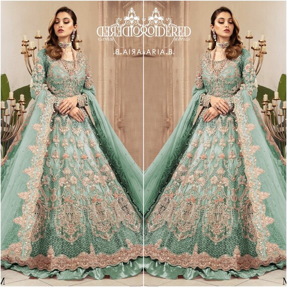 Wedding dress green colour Clearance