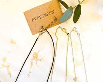 Necklace Chain - Black / Silver / Gold