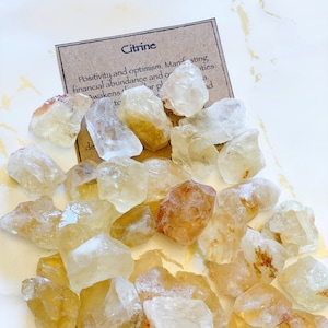 Citrine Raw Crystal / Rough - Positivity, Manifestation, Confidence