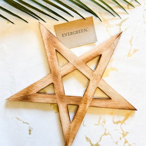 Hanging Wooden Pentagram