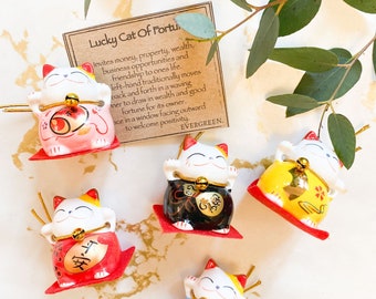 Lucky Cat Of Fortune Figurine - Wide Variety Of Colours Available!