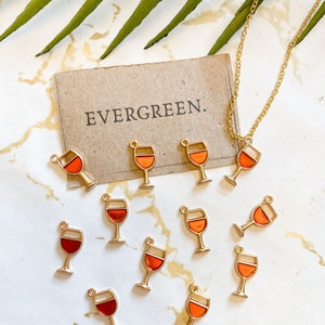 Red wine necklace sale