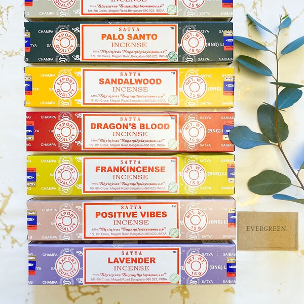 Genuine Satya & Stamford Incense Sticks - Wide Variety Of Fragrances Available!