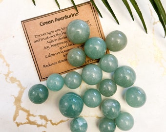 Green Aventurine Crystal Sphere - Joy, Happiness & Harmony