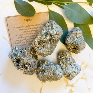 Pyrite Raw Stone - Strength, Protection & Energy