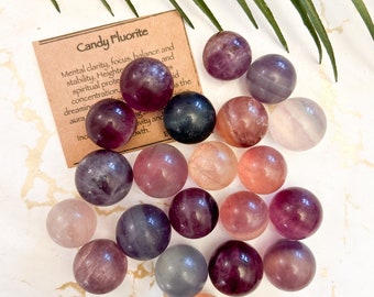 Candy Fluorite Crystal Sphere - Clarity, Focus & Balance