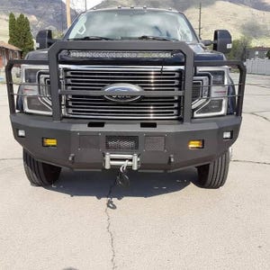 DXF cutting files for Off-Road Winch Front Bumper for 4th Gen Ford F450 2017-2022