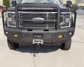 DXF cutting files for Off-Road Winch Front Bumper for 4th Gen Ford F450 2017-2022