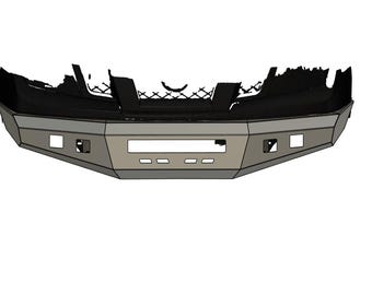 3D Scan, Step File, DXF Plans for AMI Off-road Front Bumper for