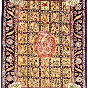 Old Golden Persian Accent Rug