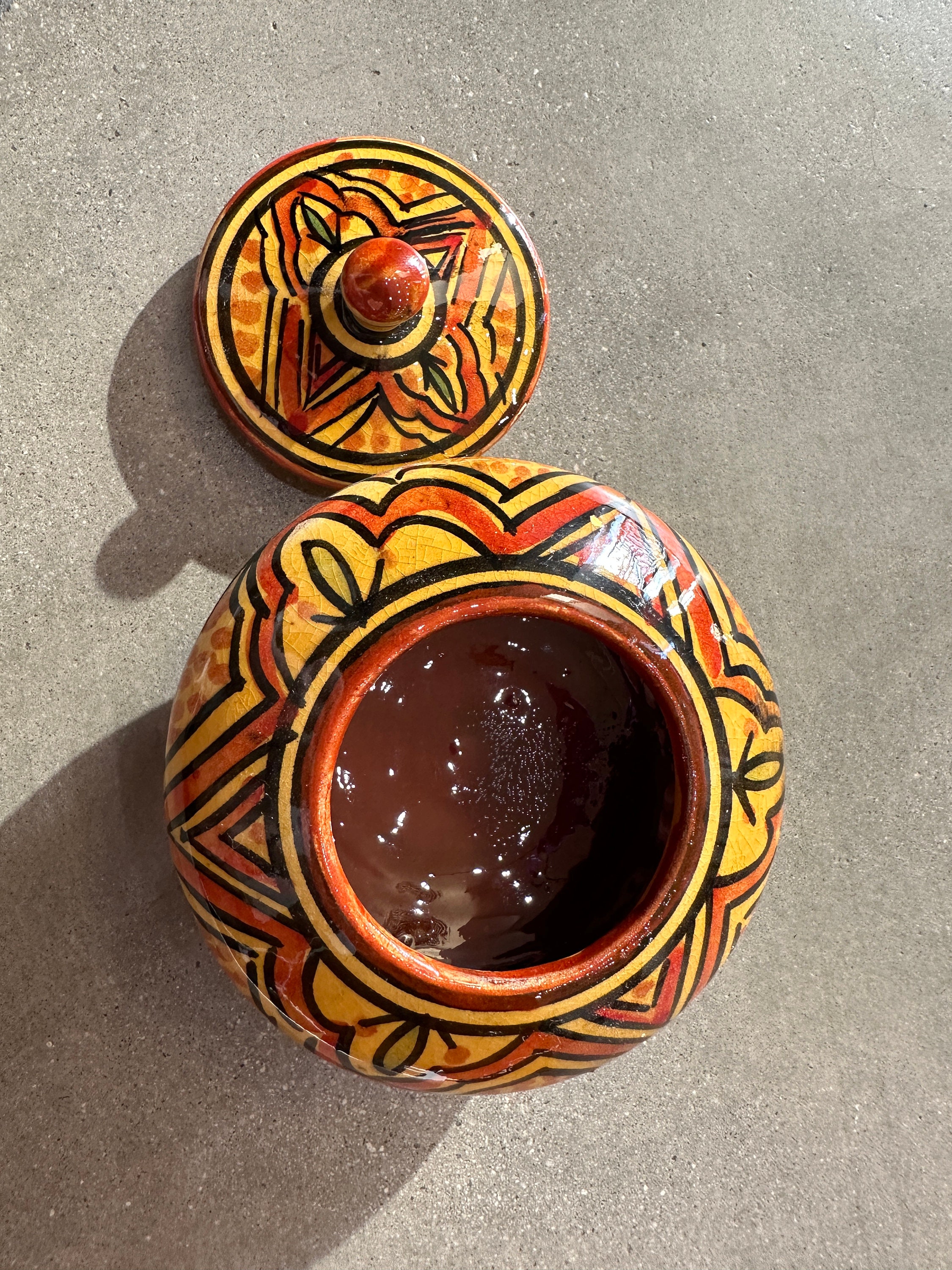 Colorful Moroccan Ceramic Container - Etsy