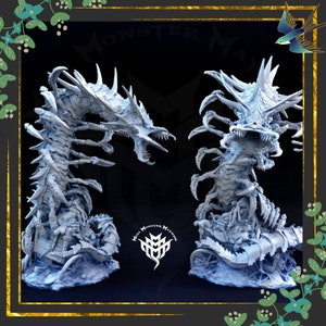 Remorhaz | Mini Monster Mayhem | Tabletop Miniature | Hand-Painted by the Magpie&#39;s Menagerie