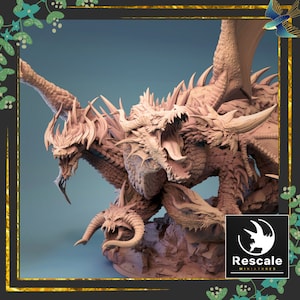 Tiamat | Rescale Miniatures | DnD Tabletop Miniature | Hand-Painted Mini | The Magpie&#39;s Menagerie