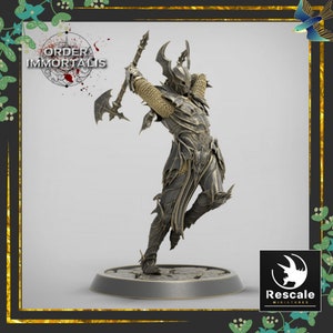 Blood Knights | Rescale Miniatures | DnD Tabletop Miniature | Hand-Painted Mini | The Magpie&#39;s Menagerie