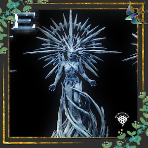 Queen of the Glacial Depths | Mini Monster Mayhem | DnD Miniature | Hand-Painted Miniature | The Magpie&#39;s Menagerie