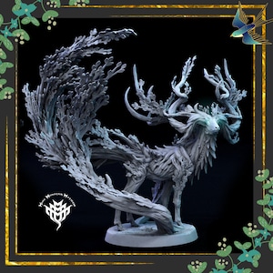 Thicket Stag | Mini Monster Mayhem | Tabletop Miniature | Hand-Painted by The Magpie&#39;s Menagerie