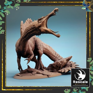 Spinosaurus | Rescale Miniatures | Tabletop Miniature | Hand-Painted by the Magpie&#39;s Menagerie