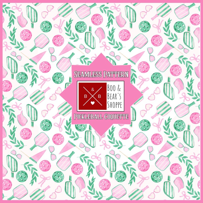 Pickle Ball Pink Fabric - Etsy UK