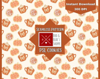 Fall Coquette Seamless File, Coquette Pumpkin Seamless, Fall Pumpkin Digital Pattern, Coquette Thanksgiving, Pumpkins and Bows Seamless