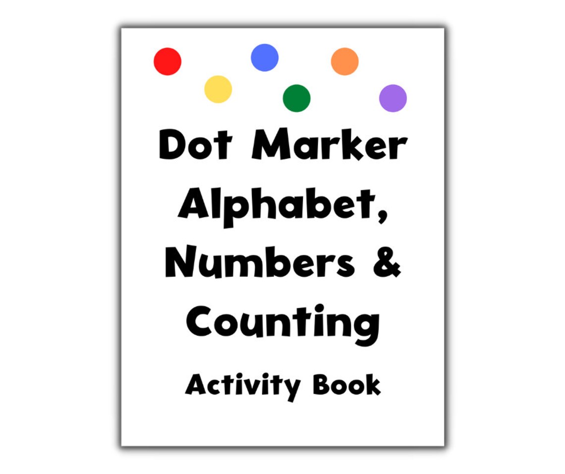Dot Marker Printable Do A Dot Printable Alphabet Worksheets Etsy
