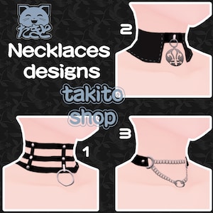 vroidモデルのネックレスデザイン『 necklace designs 』