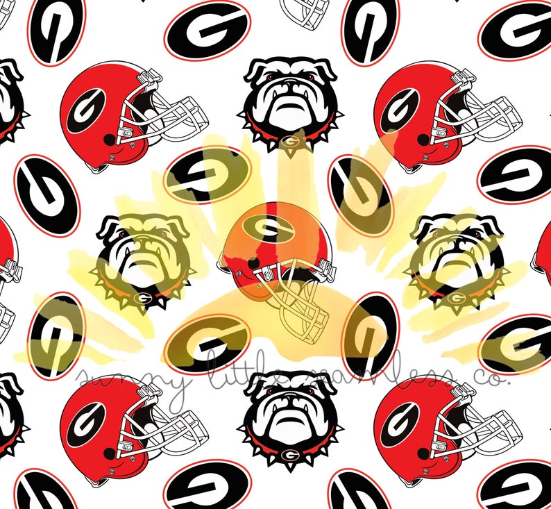 Georgia Bulldogs Seamless File/seamless Design - Etsy