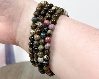 Handmade Ocean Jasper Bracelet