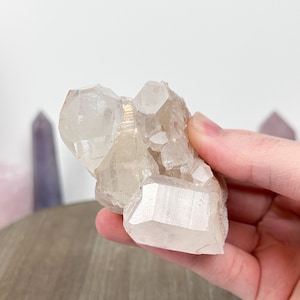 Pink Lemurian Crystal Cluster | Raw Lemurian Crystal | Brazilian Pink Lemurian Cluster | Minas Gerais Crystals