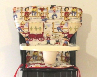 little cowboy highchair pad Newport Eddie Bauer
