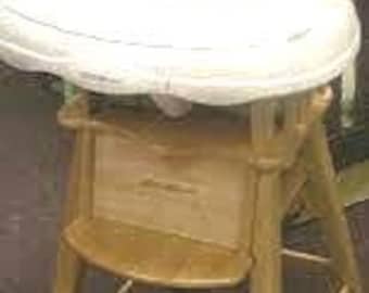 Send your own fabric, custom  highchair pad