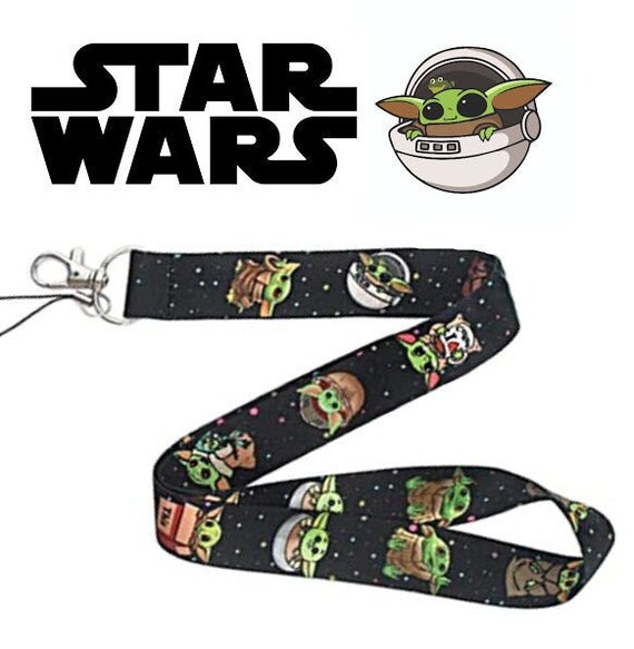 Baby Yoda Star Wars Keychain/mask Holder/lanyard Etsy