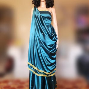 Mushanana Complete Suit | Green Mushanana | Umukenyero | Imvutano | Fabulous African Sari | Green African Saree