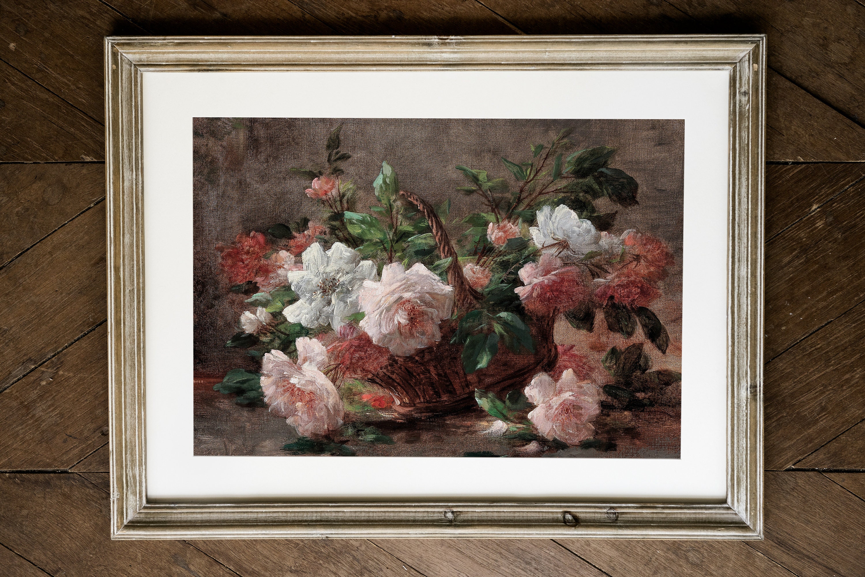 Vintage Roses Still Life Painting | Antique Floral Wall Art (printable ...