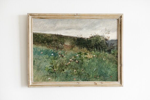 Vintage  Wildflowers Oil Painting | Spring Meadow Art | Antique WildFlower Prints | Nature Oil Painting | Digital And Printable Art