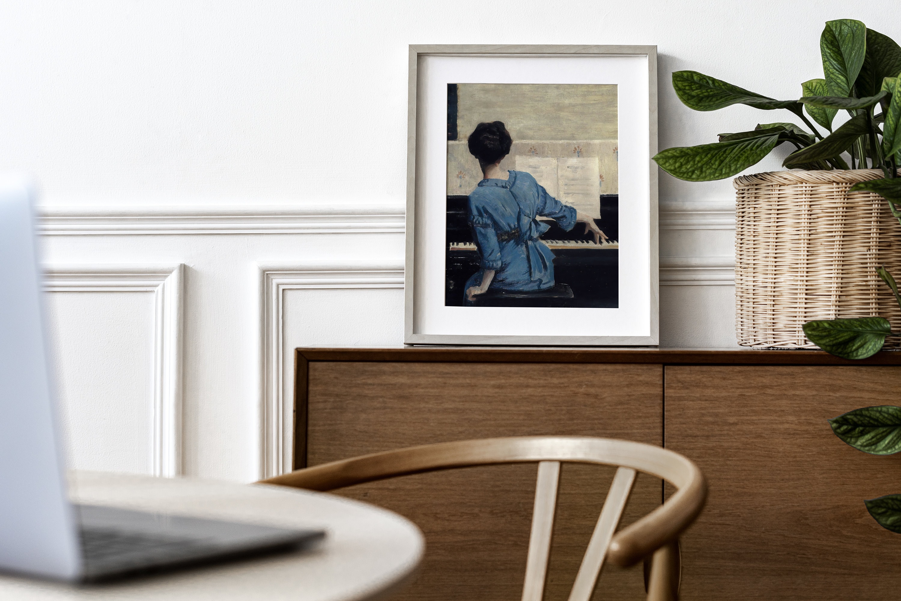 Vintage Woman Playing Piano Print | Musical Wall Art (digital Download ...