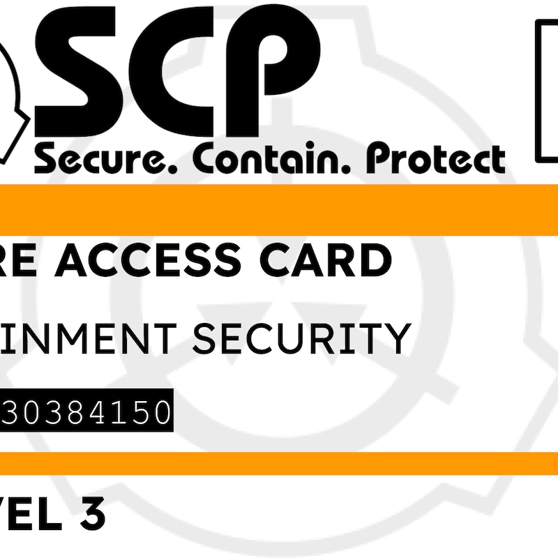 Scp Keycard - Etsy