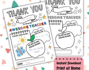 Thank You Teacher Gift End Of School Year Present