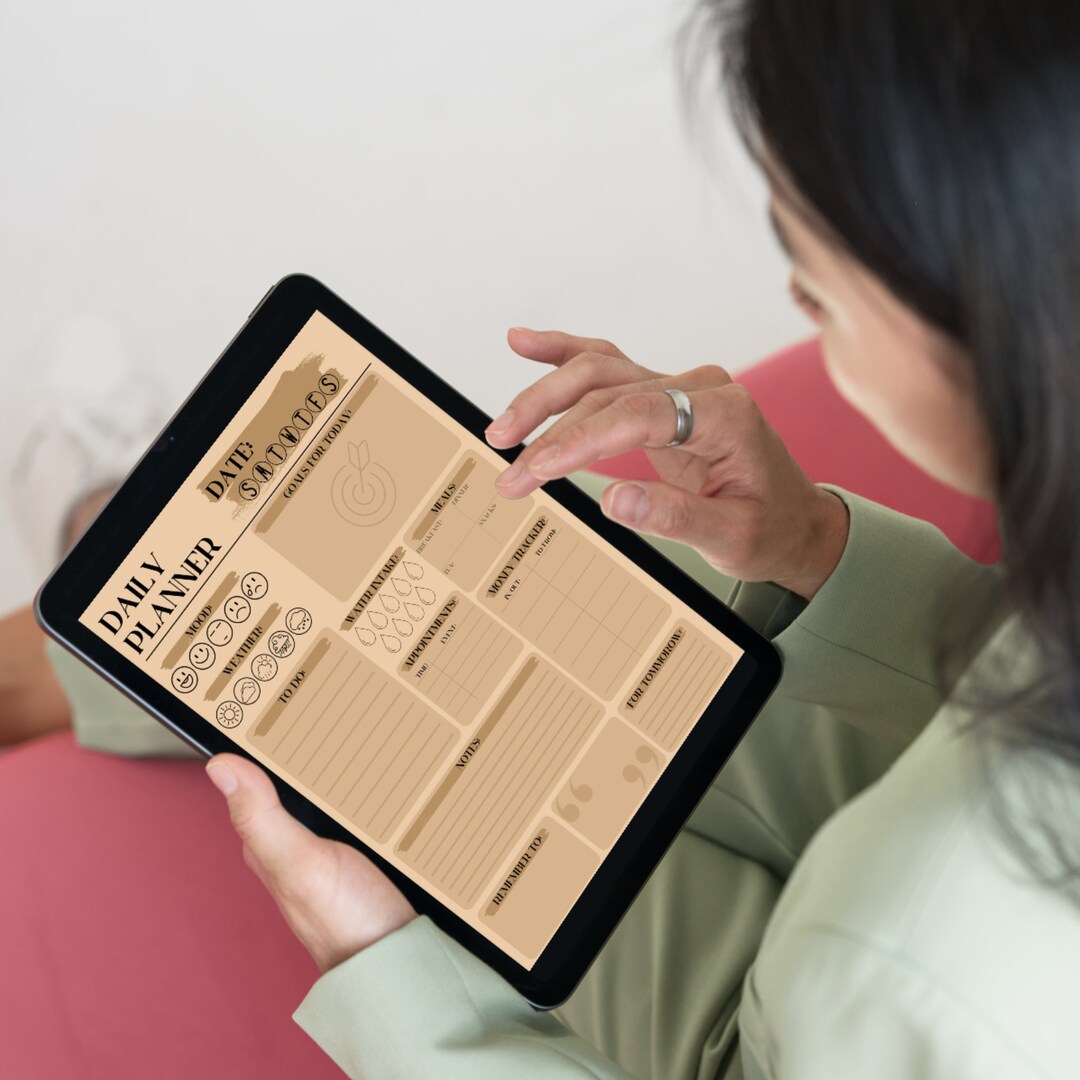 DIGITAL DOWNLOAD Daily Planner Printable - Etsy