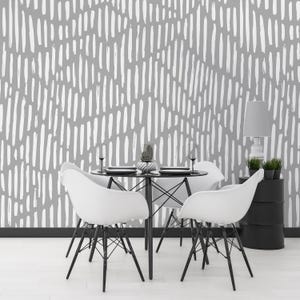 Minimalistic Self Adhesive Wallpaper Light Geometric Modern Texture Abstract Tribal Boho Removable Repositionable Peel and Stick