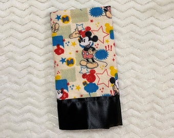 Patriotic Mickey Mouse Bissi Blankie - Baby Blanket, Lovey, Security Blanket