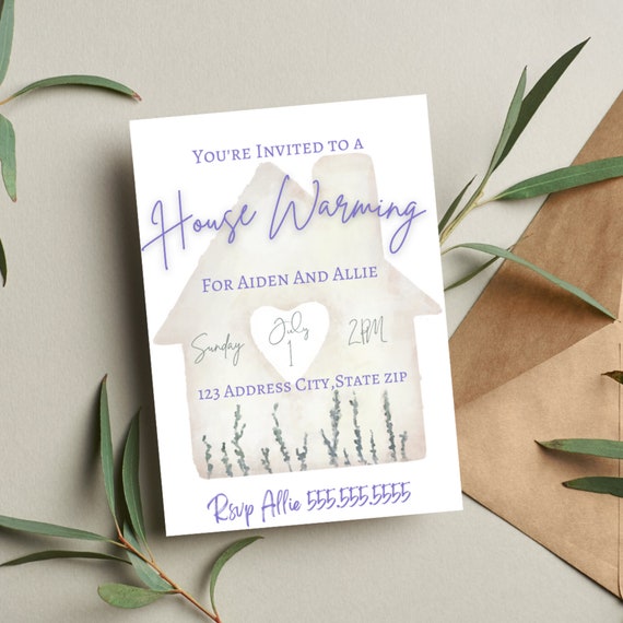 Housewarming party, housewarming invitation, digital download, editable invitation, edit and print housewarming invitation, invite template