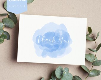 Thank you Card, Printable thank you card, editable thank you card, digital thank you, Canva template, thank you card template