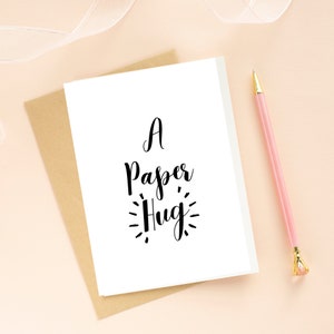 Cartão de abraço, Um abraço de papel, correio feliz, cartão pensando em você, abraço de cartão, pensando em você, cartões de abraço, sentindo sua falta, cartão